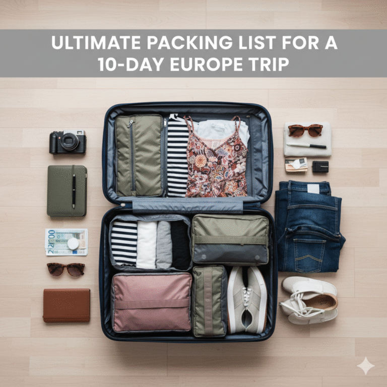 Packing List for a 10-Day Europe Trip
