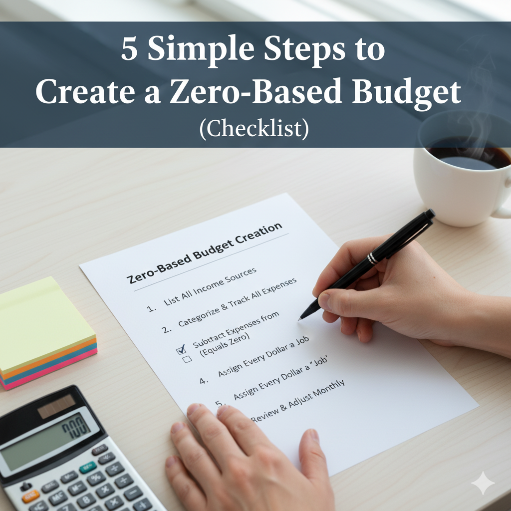 Simple Steps to Create a Zero-Based Budget (Checklist)