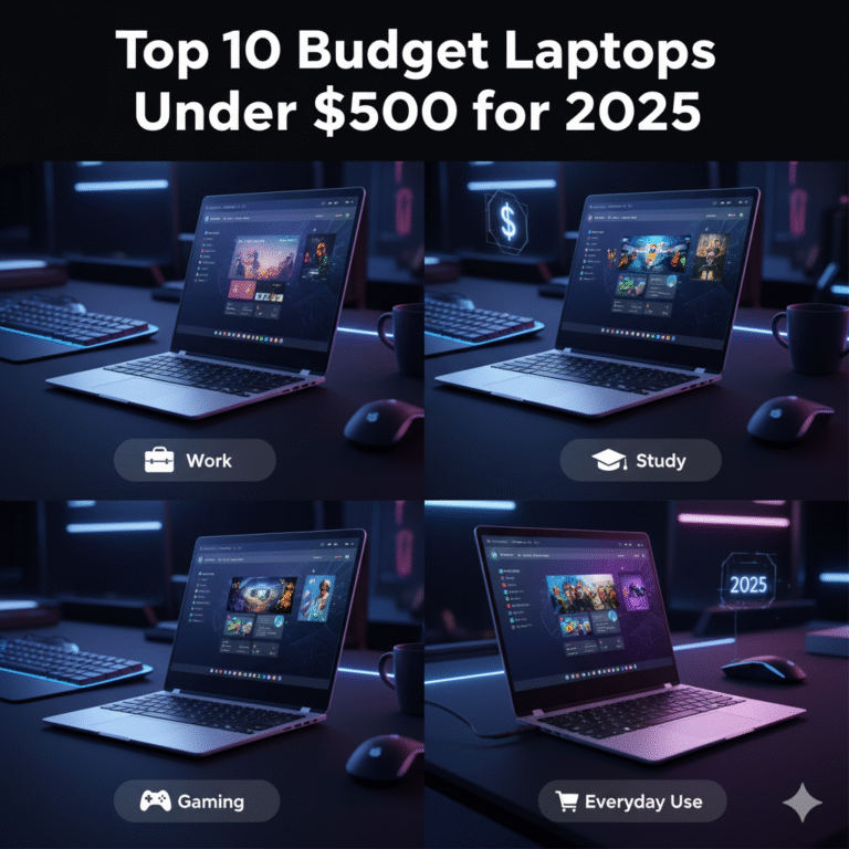 Top 10 Budget Laptops Under $500 for 2025