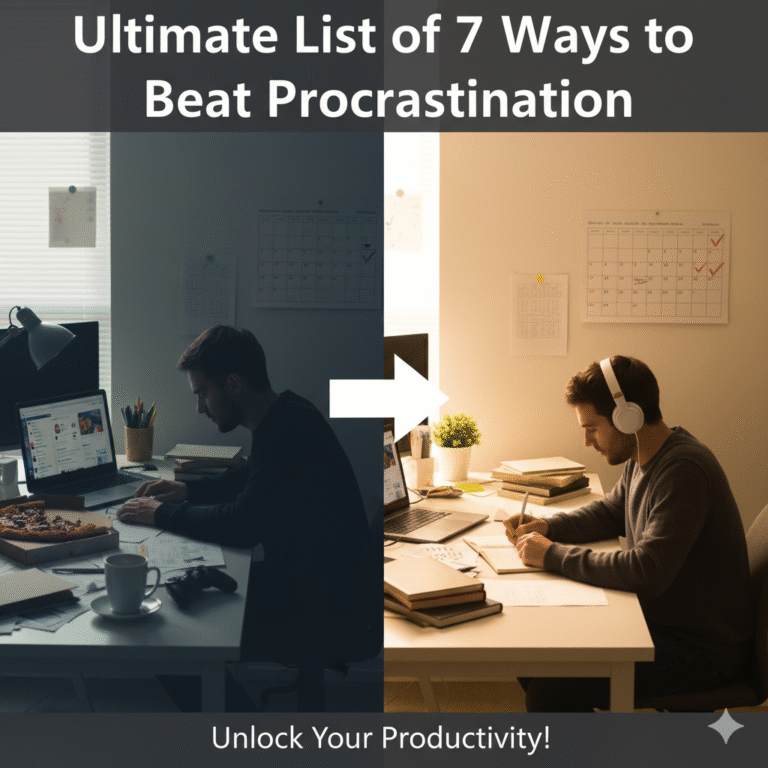 Ultimate List of 7 Ways to Beat Procrastination