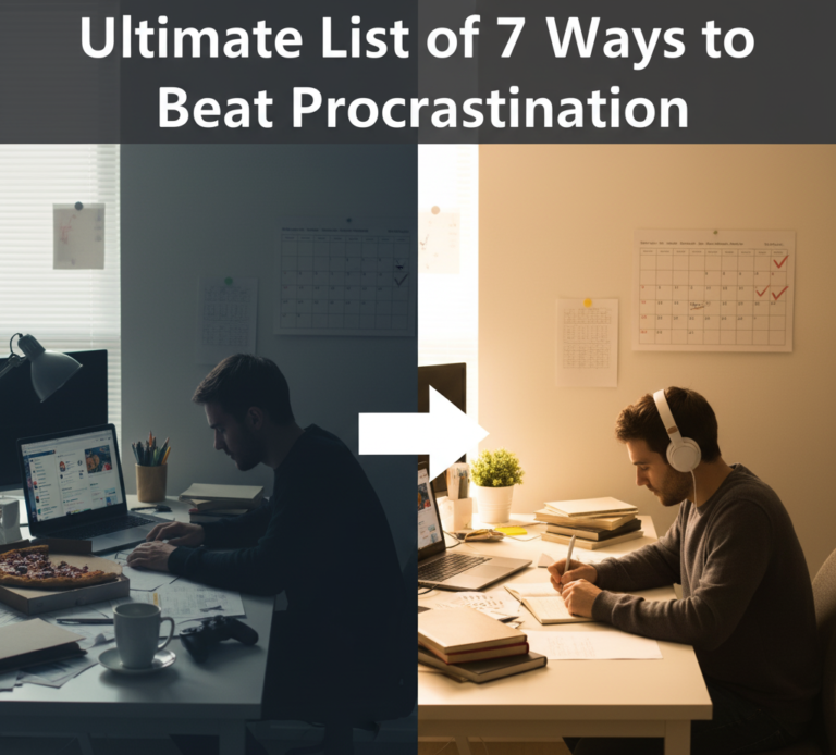 Ultimate List of 7 Ways to Beat Procrastination