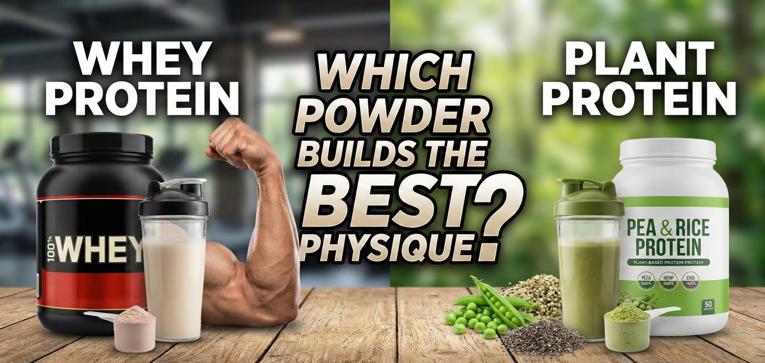 Whey Protein vs. Plant Protein comparison