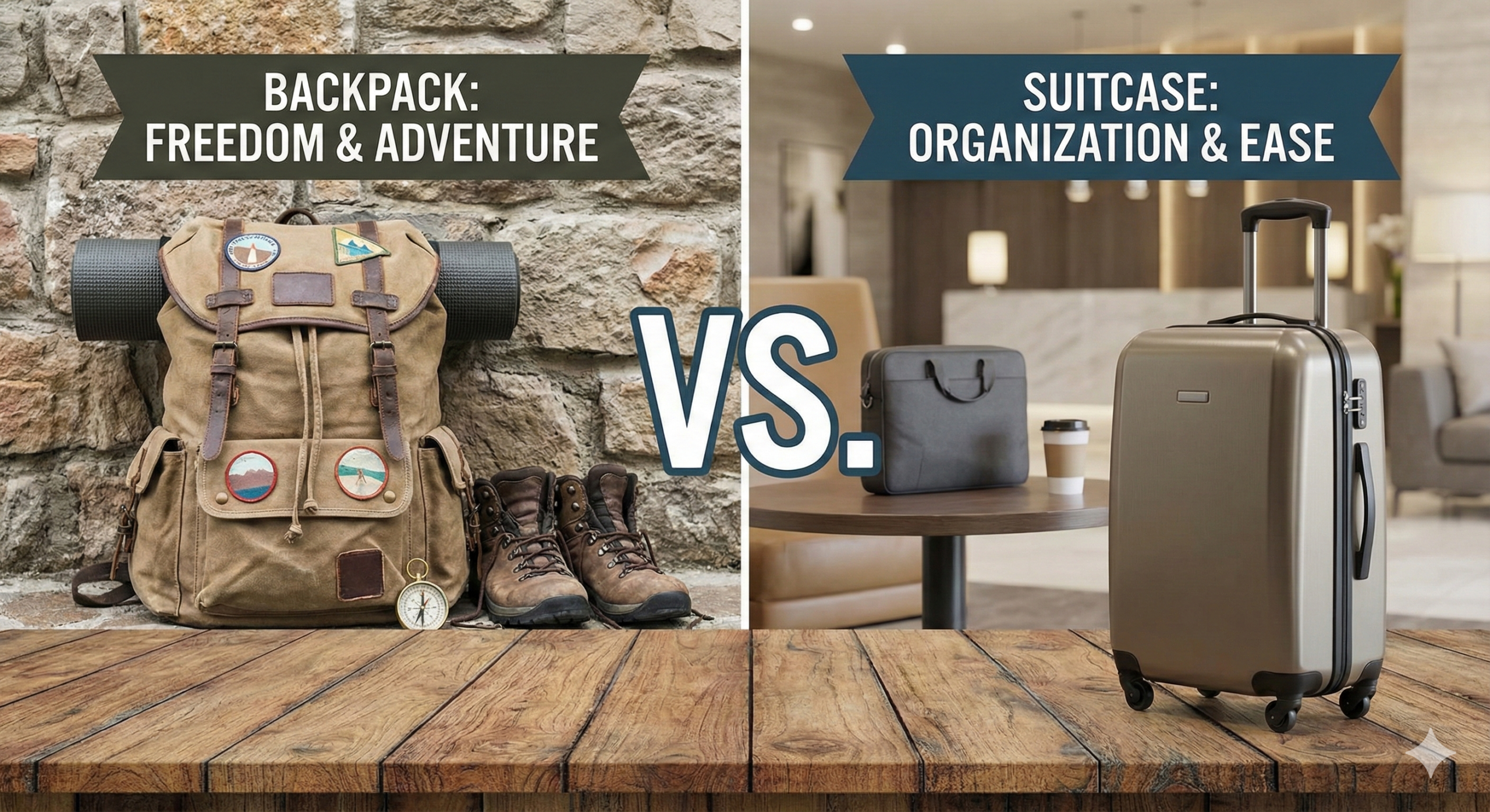 Backpack vs Suitcase