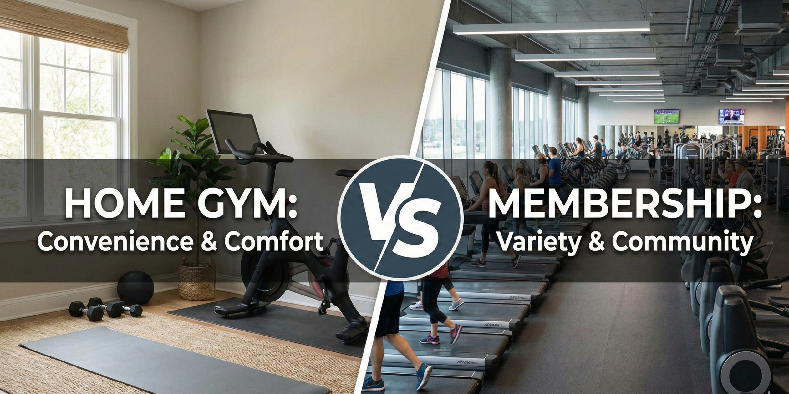 Home Gym vs. Gym Membership comparison